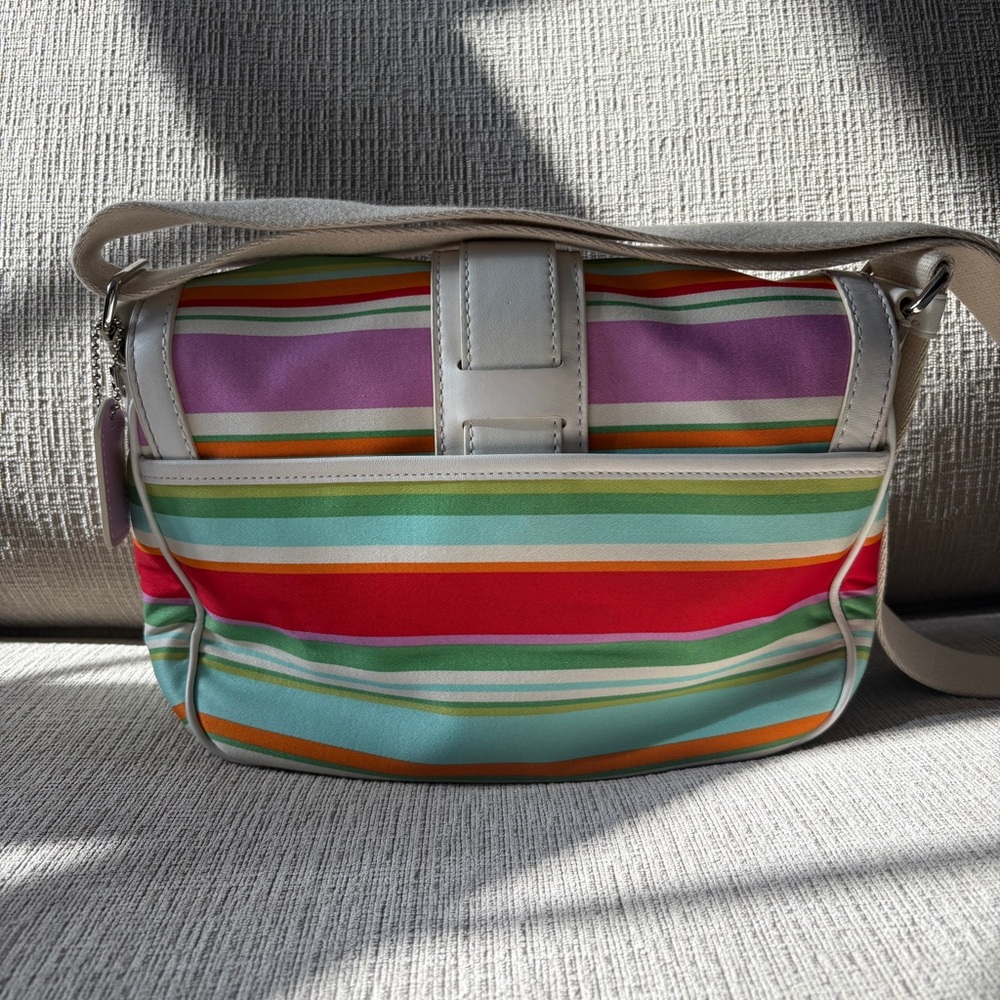 Multi Color Coach Bag with Adjustable Strap - Picture 3 of 15